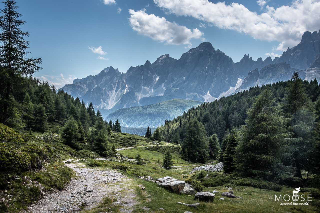 Familienwanderung Sextner Dolomiten Stierkopf Almenwanderung Familie Südtirol