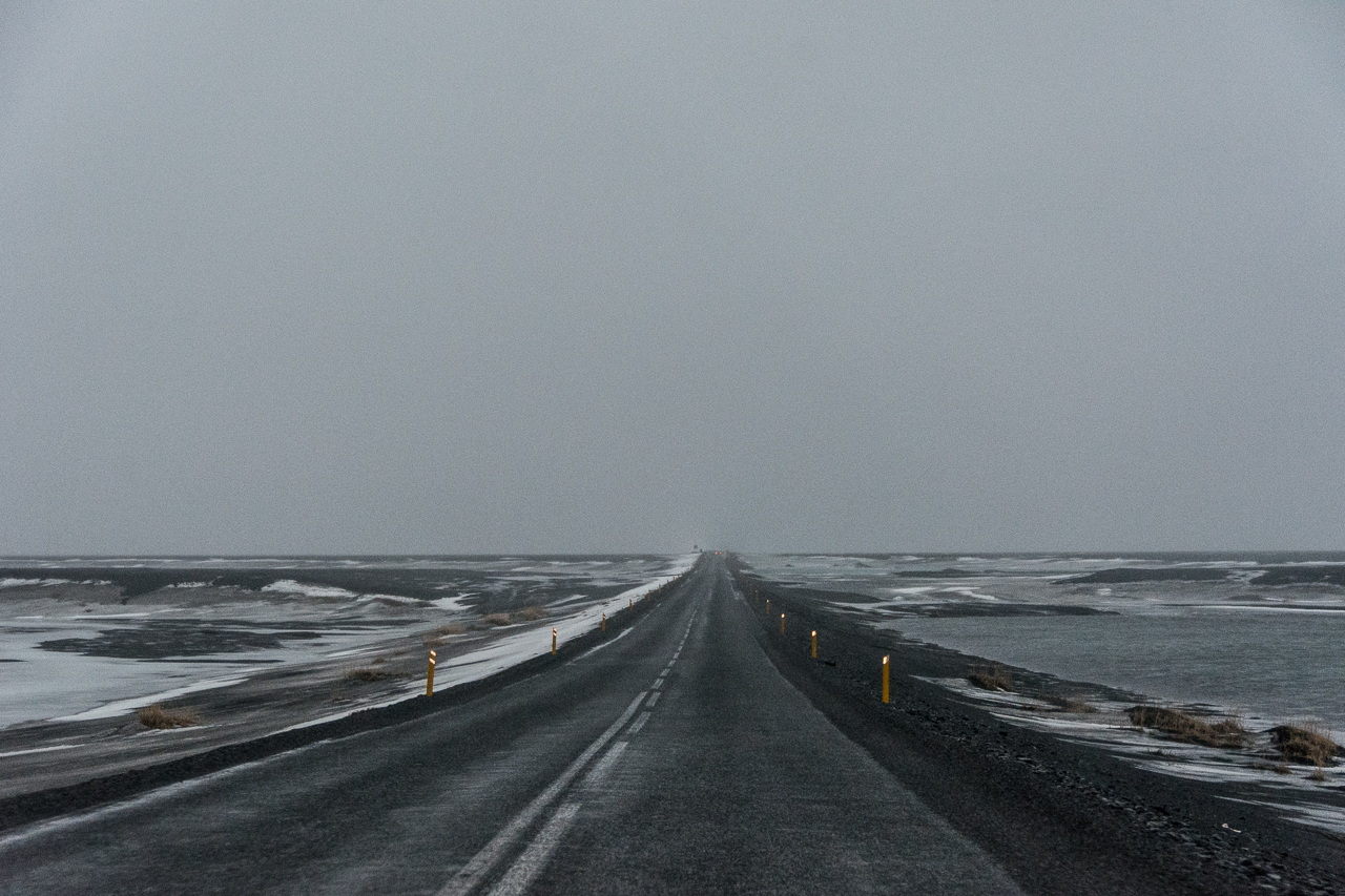 Ringstraße Island Winter 