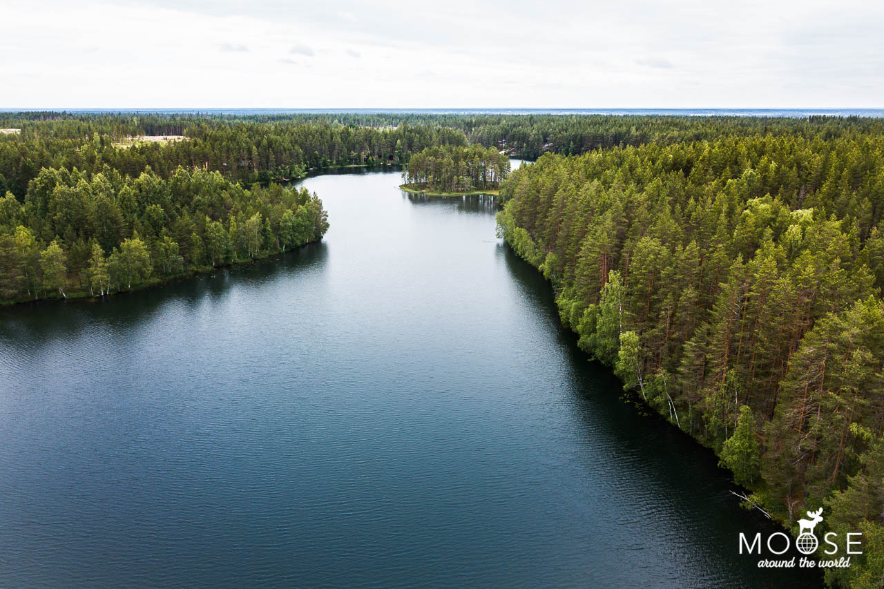 Lianjärvi See Rokua Nationalpark Harjunpolku