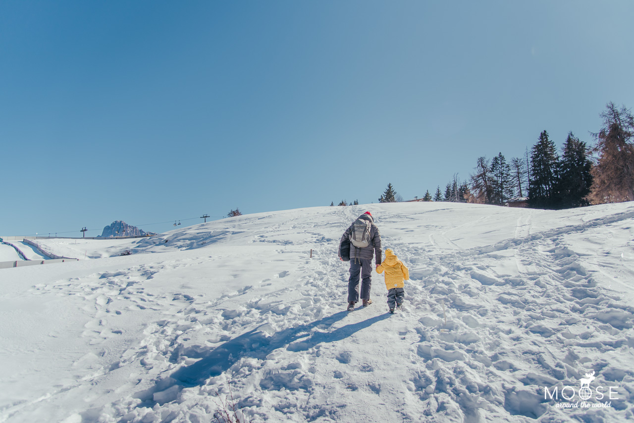 Winterwanderung Seiser Alm Compatsch Rauchhütte Südtirol